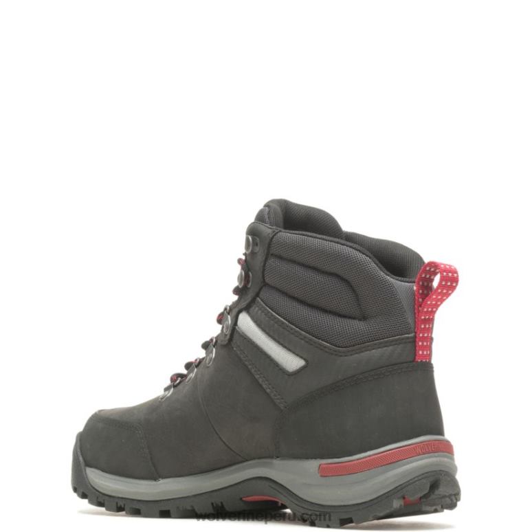 hombres L24N87 Wolverine negro bota de trabajo chisel de 6" con punta de acero - Imagen 4