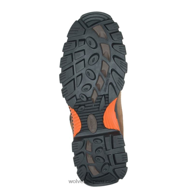 hombres L24N89 Wolverine marrón oscuro/negro bota de trabajo hudson con punta de acero - Imagen 4