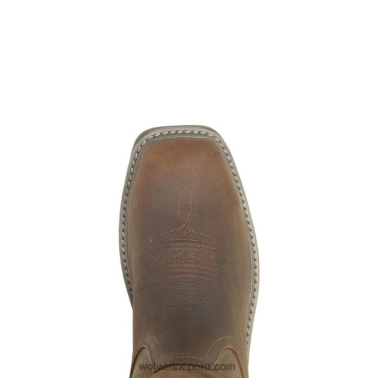 hombres L24N90 Wolverine marron oscuro bota de trabajo wellington con punta cuadrada y punta de acero Floorhand - Imagen 5
