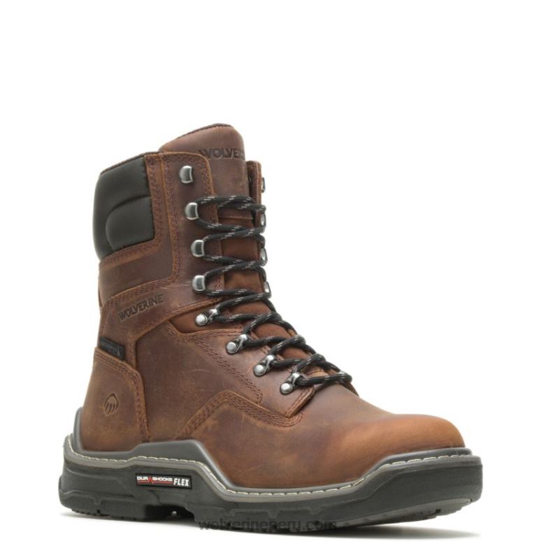 hombres L24N91 Wolverine maní bota de trabajo raider durashocks impermeable 8" carbonmax - Imagen 2