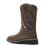 hombres L24N92 Wolverine marrón/bandera Botas de agua con puntera de acero y garra ranchera - Imagen 3