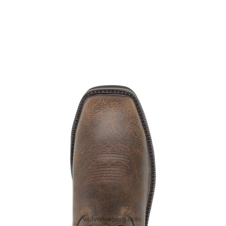 hombres L24N92 Wolverine marrón/bandera Botas de agua con puntera de acero y garra ranchera - Imagen 5