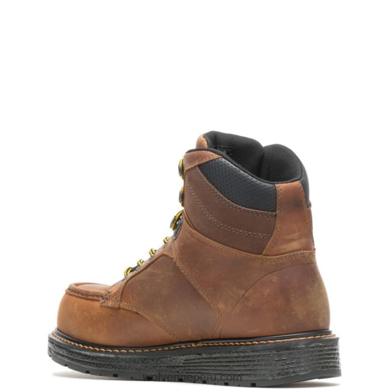hombres L24N9 Wolverine tabaco botas de trabajo hellcat ultraspring moc toe wedge 6" carbonmax - Imagen 4