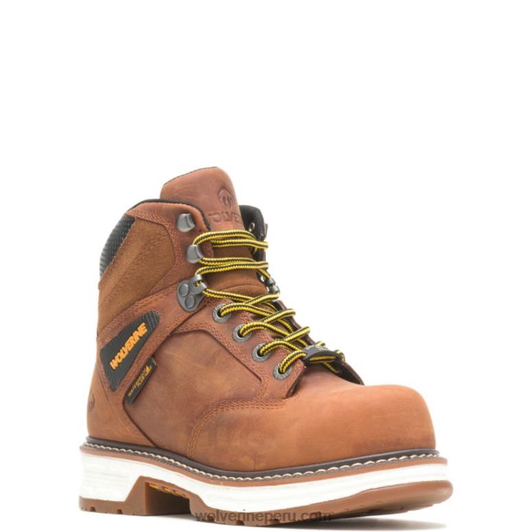 mujer L24N114 Wolverine marrón bota de trabajo hellcat ultraspring carbonmax 6" - Imagen 2