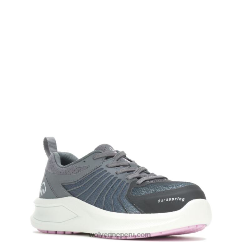 mujer L24N118 Wolverine gris acero tornillo de ventilación durashocks carbonmax zapato - Imagen 3