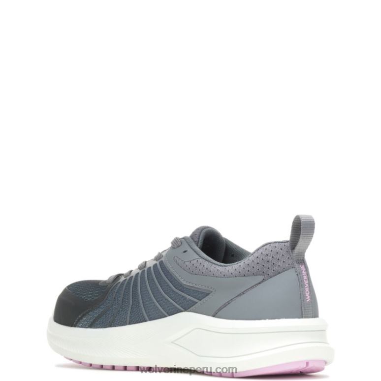 mujer L24N118 Wolverine gris acero tornillo de ventilación durashocks carbonmax zapato - Imagen 4