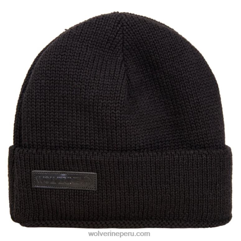 unisexo_l24n239_wolverine_negro_gorra_de_reloj_de_lana.jpg unisexo L24N239 Wolverine negro gorra de reloj de lana - Imagen 1