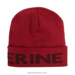unisexo L24N277 Wolverine burdeos gorra de reloj con logo - Imagen 4
