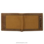 unisexo L24N316 Wolverine marrón/castaño cartera plegable de lona y piel - Imagen 4